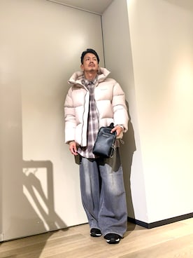 「アイテム（ダウンジャケット/コート）」を使った、TOI-Tさん（メンズ・170cm）の秋コーディネート