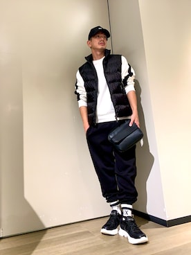 「アイテム（ダウンベスト）」を使った、TOI-Tさん（メンズ・170cm）の秋コーディネート