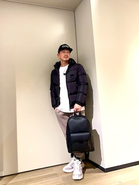 「アイテム（バッグ）」を使った、TOI-Tさん（メンズ・170cm）の冬コーディネート