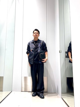 「アイテム（ナイロンジャケット）」を使った、TOI-Tさん（メンズ・170cm）の夏コーディネート