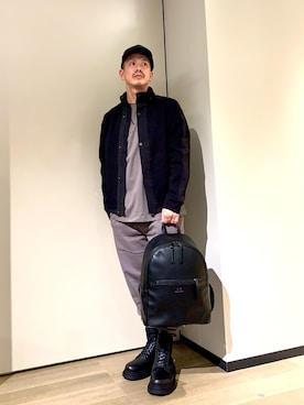 「アイテム（スウェットパンツ）」を使った、TOI-Tさん（メンズ・170cm）の冬コーディネート