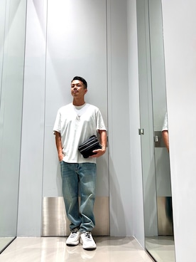 「ARMANI EXCHANGE（アルマーニエクスチェンジ）のアイテム（ボディバッグ/ウエストポーチ）」を使った、TOI-Tさん（メンズ・170cm）の秋コーディネート