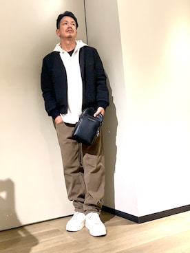 「アイテム（バッグ）」を使った、TOI-Tさん（メンズ・170cm）の秋コーディネート