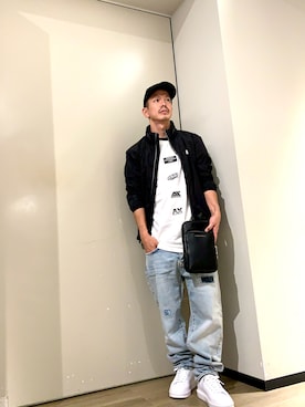 「アイテム（ナイロンジャケット）」を使った、TOI-Tさん（メンズ・170cm）の夏コーディネート