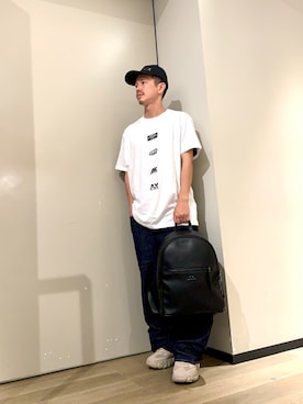 「ARMANI EXCHANGE（アルマーニエクスチェンジ）のアイテム」を使った、TOI-Tさん（メンズ・170cm）の夏コーディネート