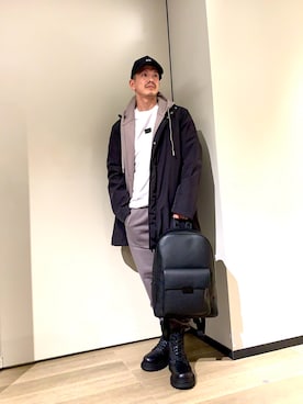 「アイテム（スウェットパンツ）」を使った、TOI-Tさん（メンズ・170cm）の冬コーディネート