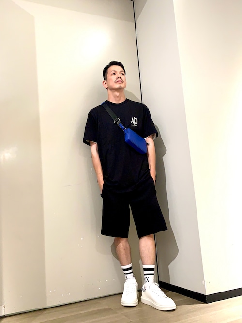A|X アルマーニ エクスチェンジ】ICON スウェットハーフパンツ