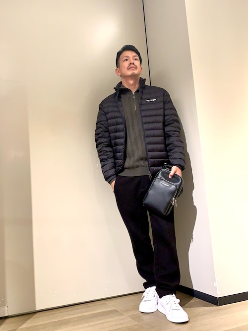 A|X アルマーニ エクスチェンジ】AXロゴ ライトダウンジャケット