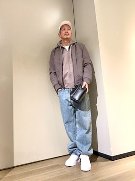 「アイテム（キャップ）」を使った、TOI-Tさん（メンズ・170cm）の秋コーディネート