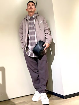 「アイテム（スウェット）」を使った、TOI-Tさん（メンズ・170cm）の秋コーディネート