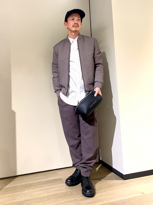 セール】【A|X アルマーニ エクスチェンジ】キルティング ボンバー