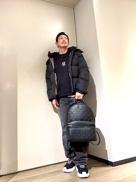 「アイテム（ダウンジャケット/コート）」を使った、TOI-Tさん（メンズ・170cm）の秋コーディネート