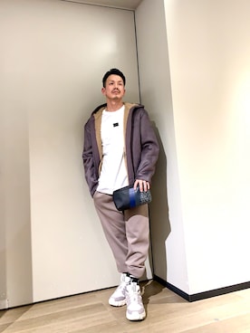 「アイテム（スウェットパンツ）」を使った、TOI-Tさん（メンズ・170cm）の冬コーディネート