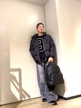 「アイテム（ダウンジャケット/コート）」を使った、TOI-Tさん（メンズ・170cm）の秋コーディネート