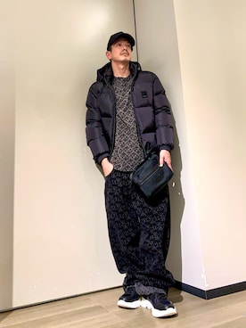 「アイテム（ダウンジャケット/コート）」を使った、TOI-Tさん（メンズ・170cm）の秋コーディネート