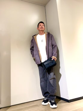 「アイテム（ムートンコート）」を使った、TOI-Tさん（メンズ・170cm）の秋コーディネート