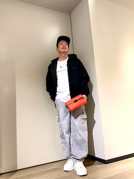 「アイテム（バッグ）」を使った、TOI-Tさん（メンズ・170cm）の秋コーディネート