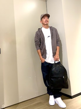 「アイテム（バックパック/リュック）」を使った、TOI-Tさん（メンズ・170cm）の秋コーディネート