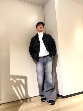 「アイテム（デニムジャケット）」を使った、TOI-Tさん（メンズ・170cm）の秋コーディネート
