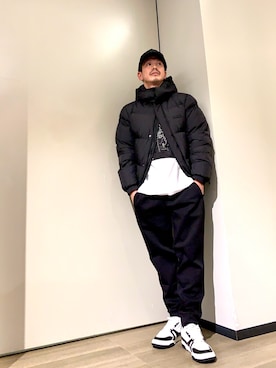 「アイテム（ダウンジャケット/コート）」を使った、TOI-Tさん（メンズ・170cm）の秋コーディネート