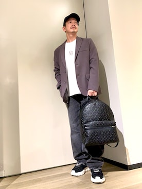 「アイテム（バックパック/リュック）」を使った、TOI-Tさん（メンズ・170cm）の秋コーディネート