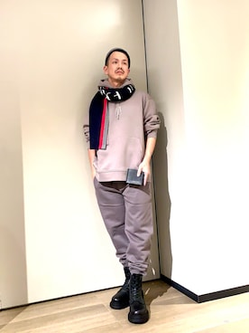 「アイテム（財布）」を使った、TOI-Tさん（メンズ・170cm）の冬コーディネート