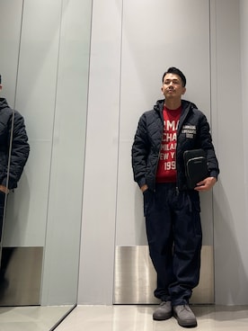 「armaniexchange」｜TOI-Tさん（メンズ・170cm）の秋コーディネート