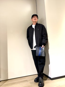 「アイテム（キャップ）」を使った、TOI-Tさん（メンズ・170cm）の冬コーディネート