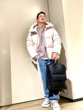 「アイテム（ダウンジャケット/コート）」を使った、TOI-Tさん（メンズ・170cm）の秋コーディネート