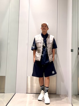 「アイテム（ベスト）」を使った、TOI-Tさん（メンズ・170cm）の夏コーディネート