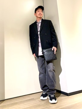 「アイテム（バッグ）」を使った、TOI-Tさん（メンズ・170cm）の秋コーディネート