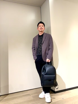 「アイテム（バッグ）」を使った、TOI-Tさん（メンズ・170cm）の冬コーディネート