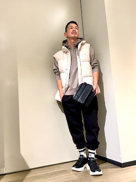 「アイテム（ダウンジャケット/コート）」を使った、TOI-Tさん（メンズ・170cm）の秋コーディネート