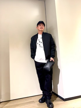 「アイテム（ボディバッグ/ウエストポーチ）」を使った、TOI-Tさん（メンズ・170cm）の冬コーディネート