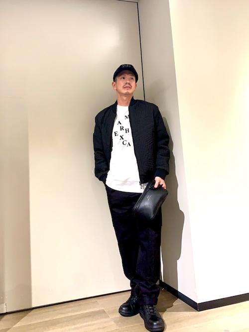 A|X アルマーニ エクスチェンジ】キルティング ボンバージャケット