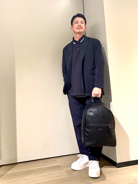 「アイテム（テーラードジャケット）」を使った、TOI-Tさん（メンズ・170cm）の冬コーディネート