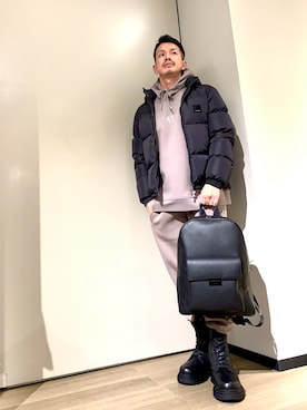 「アイテム（バックパック/リュック）」を使った、TOI-Tさん（メンズ・170cm）の秋コーディネート