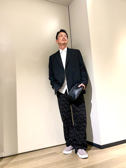 A|X アルマーニ エクスチェンジ】NL ウールブレンド ダブルブレスト