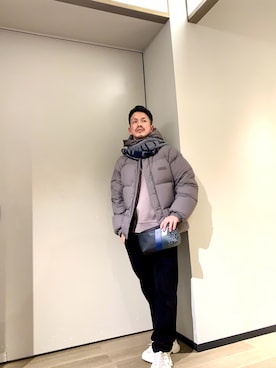 「アイテム（ボディバッグ/ウエストポーチ）」を使った、TOI-Tさん（メンズ・170cm）の冬コーディネート