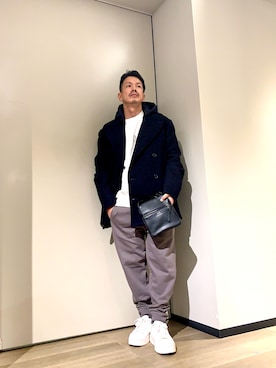 「アイテム（ピーコート）」を使った、TOI-Tさん（メンズ・170cm）の秋コーディネート