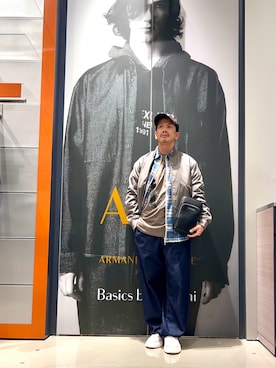 「ARMANI EXCHANGE（アルマーニエクスチェンジ）のアイテム（シャツ/ブラウス）」を使った、TOI-Tさん（メンズ・170cm）の秋コーディネート
