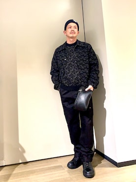 「アイテム（ボディバッグ/ウエストポーチ）」を使った、TOI-Tさん（メンズ・170cm）の冬コーディネート