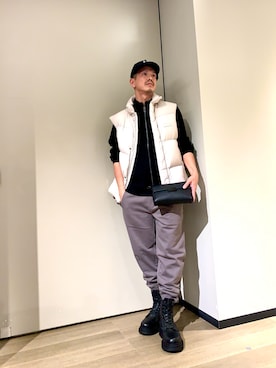 「アイテム（スウェットパンツ）」を使った、TOI-Tさん（メンズ・170cm）の冬コーディネート