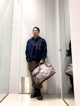 「ARMANI EXCHANGE（アルマーニエクスチェンジ）のアイテム（シャツ/ブラウス）」を使った、TOI-Tさん（メンズ・170cm）の秋コーディネート