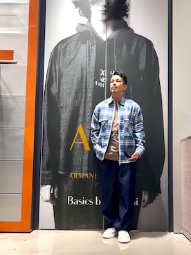 「armaniexchange」｜TOI-Tさん（メンズ・170cm）の秋コーディネート