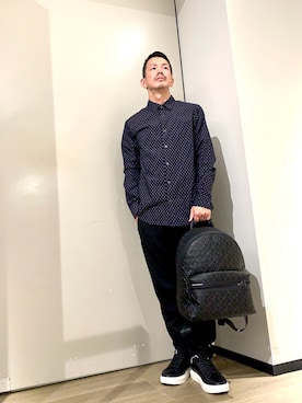 「アイテム（バックパック/リュック）」を使った、TOI-Tさん（メンズ・170cm）の夏コーディネート