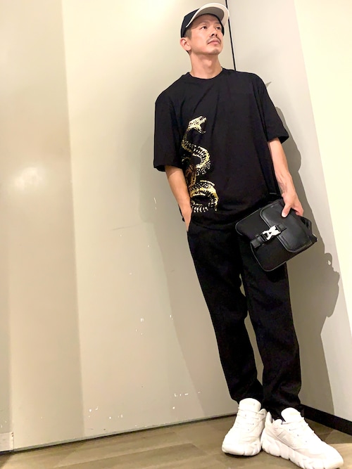 A/X アルマーニ エクスチェンジ スネーク コットン Tシャツ セール】【A|X アルマーニ エクスチェンジ】バックメッシュロゴ