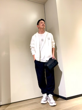 「アイテム（メッセンジャーバッグ）」を使った、TOI-Tさん（メンズ・170cm）の冬コーディネート