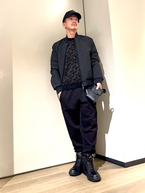 A|X アルマーニ エクスチェンジ】キルティング ボンバージャケット