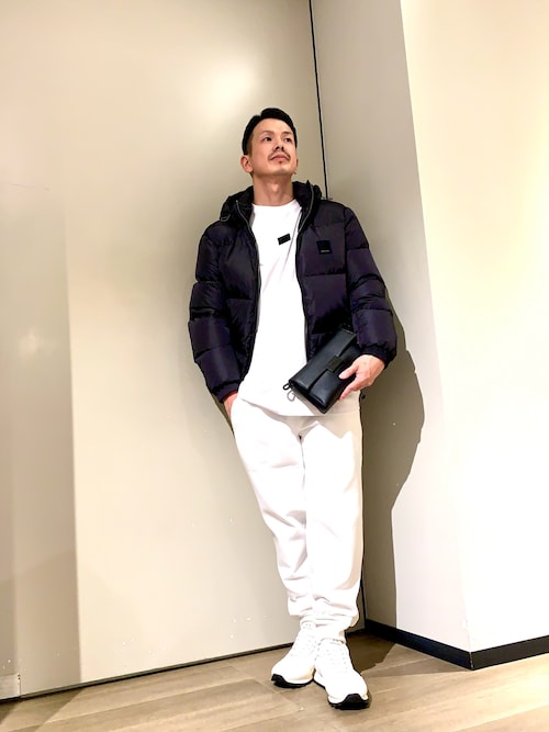 A|X アルマーニ エクスチェンジ】ICON フーデッドダウンジャケット